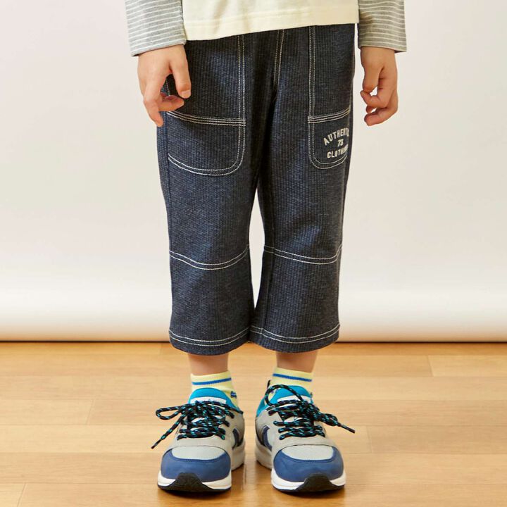 Dry Mesh Denim Print Pants,Blue, medium image number 12