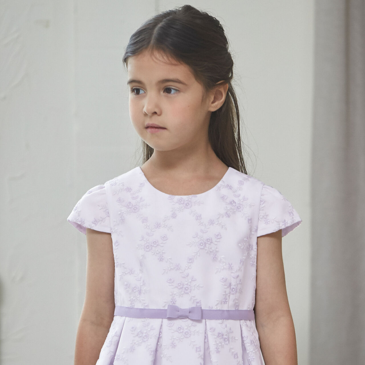 [Formal] Lace OP + No Collar JK Set,Lavender, large image number 8