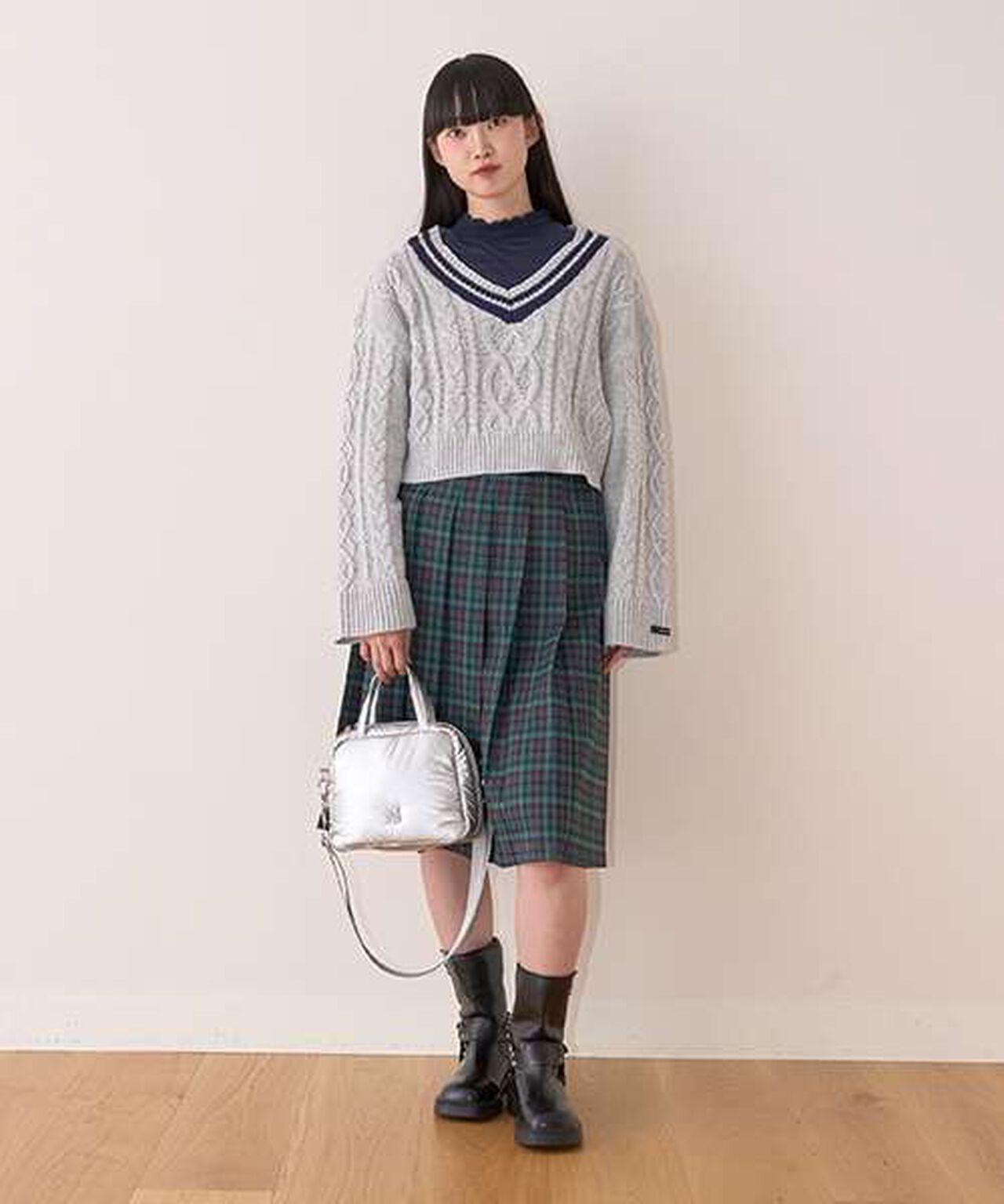 Pleated Midi Skirt,Mocha tea, large image number 8