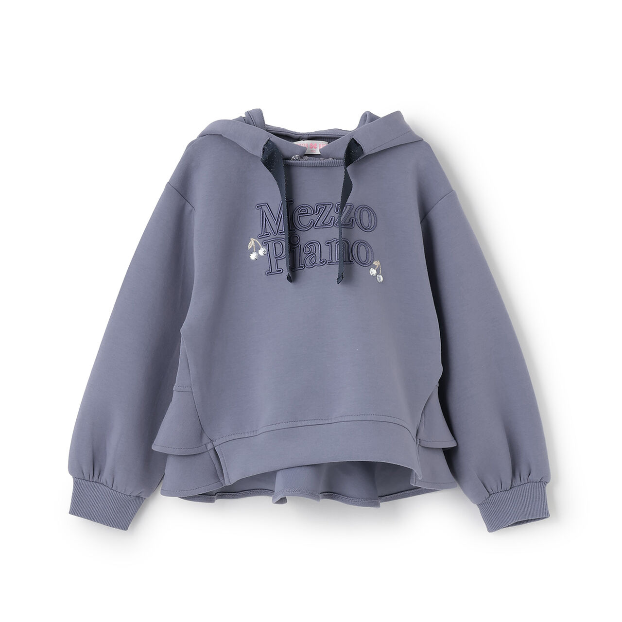[Restock] Mezzo Piano Logo Embroidery Peplum Parka,Blue, large image number 0