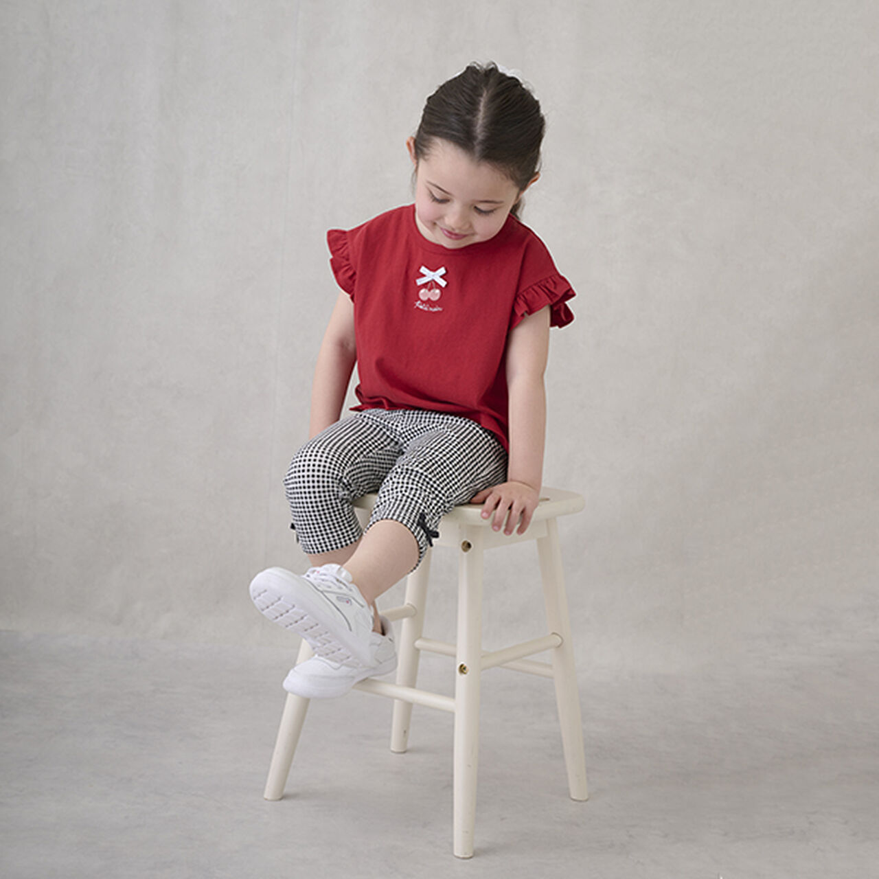 [Affordable] GIRLS 7-length Leggings,Cream, large image number 14