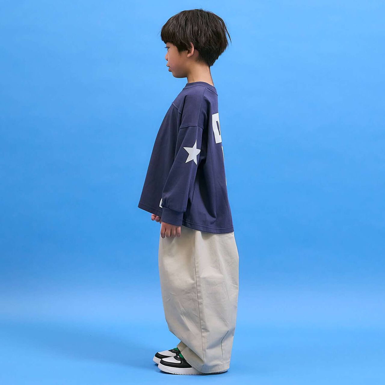 Anti-Stain Quick-Dry Back Print T-Shirt [MNCM],Navy, large image number 17