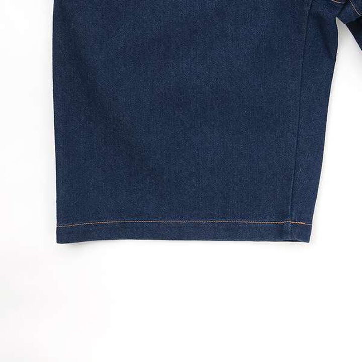 Cool Sensation Denim Easy Half Pants,Deep blue, medium image number 5