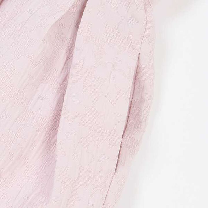 Floral Jacquard One-Piece Dress,Light pink, medium image number 4