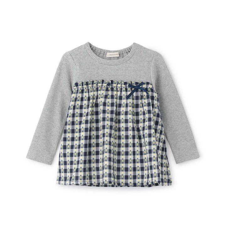 Gingham Check & Floral Docked Tunic,, medium