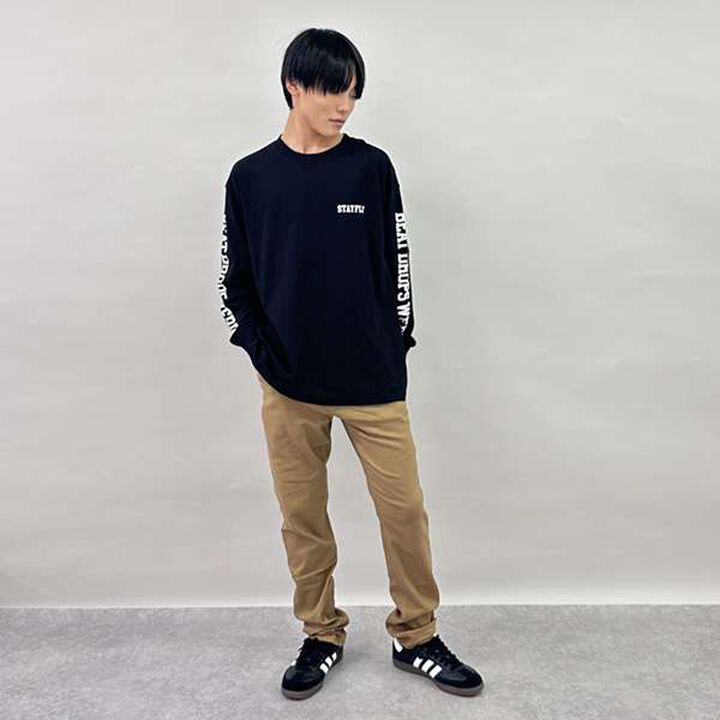 Sleeve Logo Print Long-Sleeve T-Shirt,Blue, medium image number 10