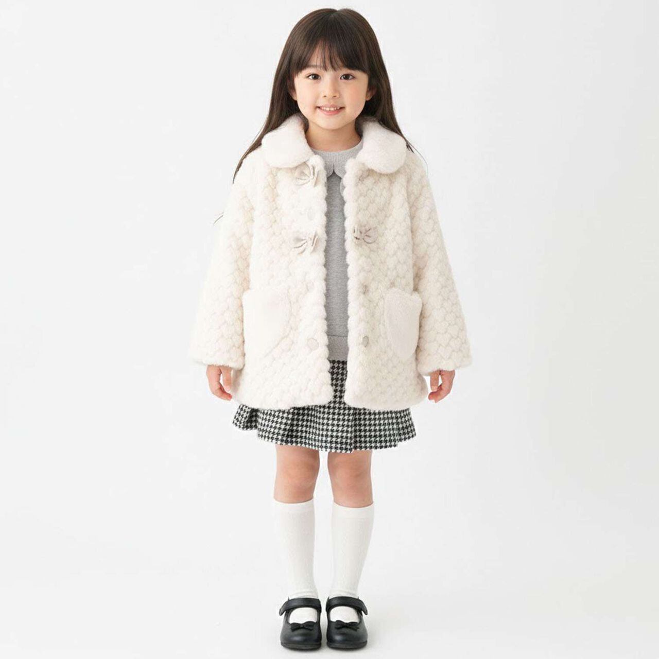 Faux Fur Coat,Pink, large image number 16