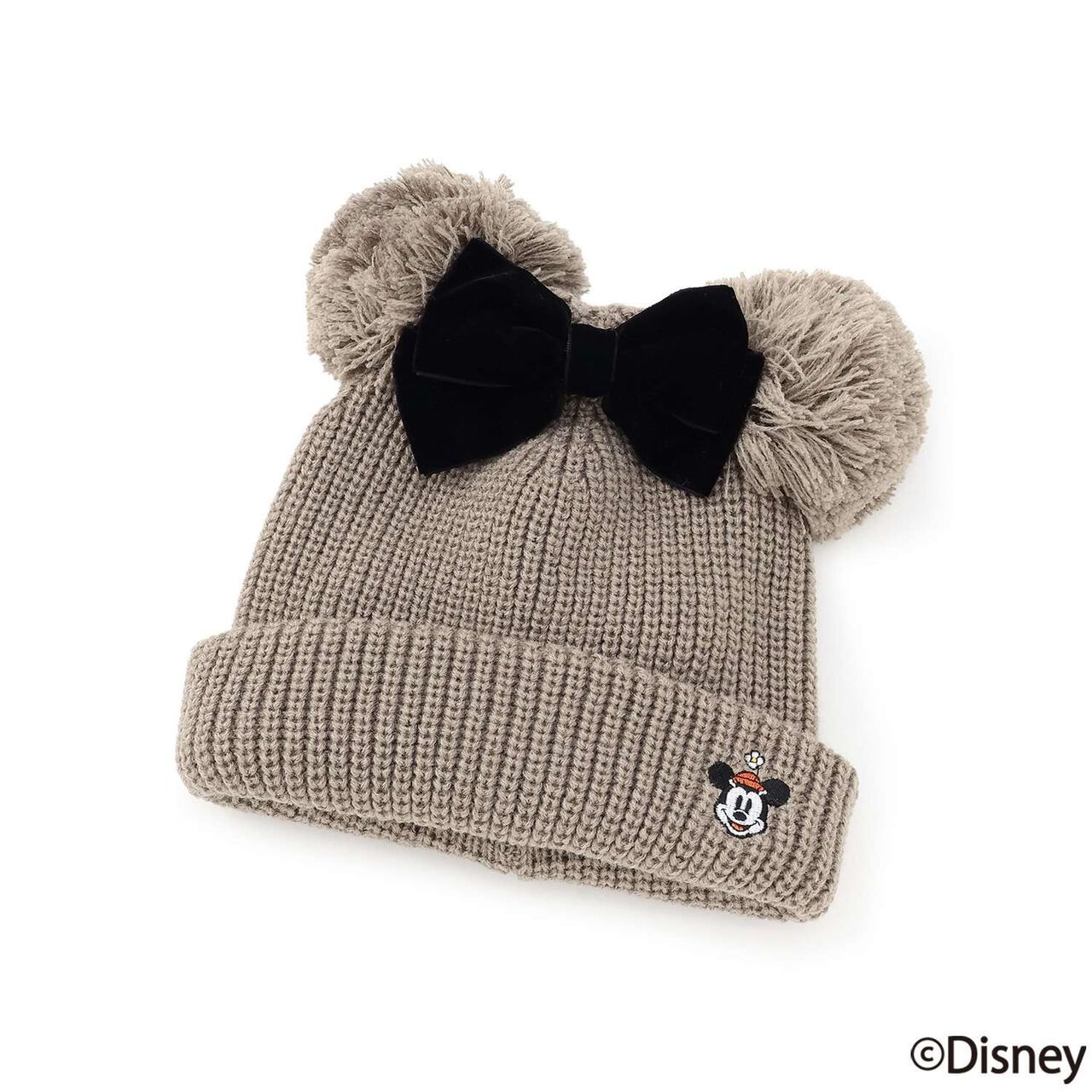 [Disney] W Banten Beanie,Mocha tea, large image number 0