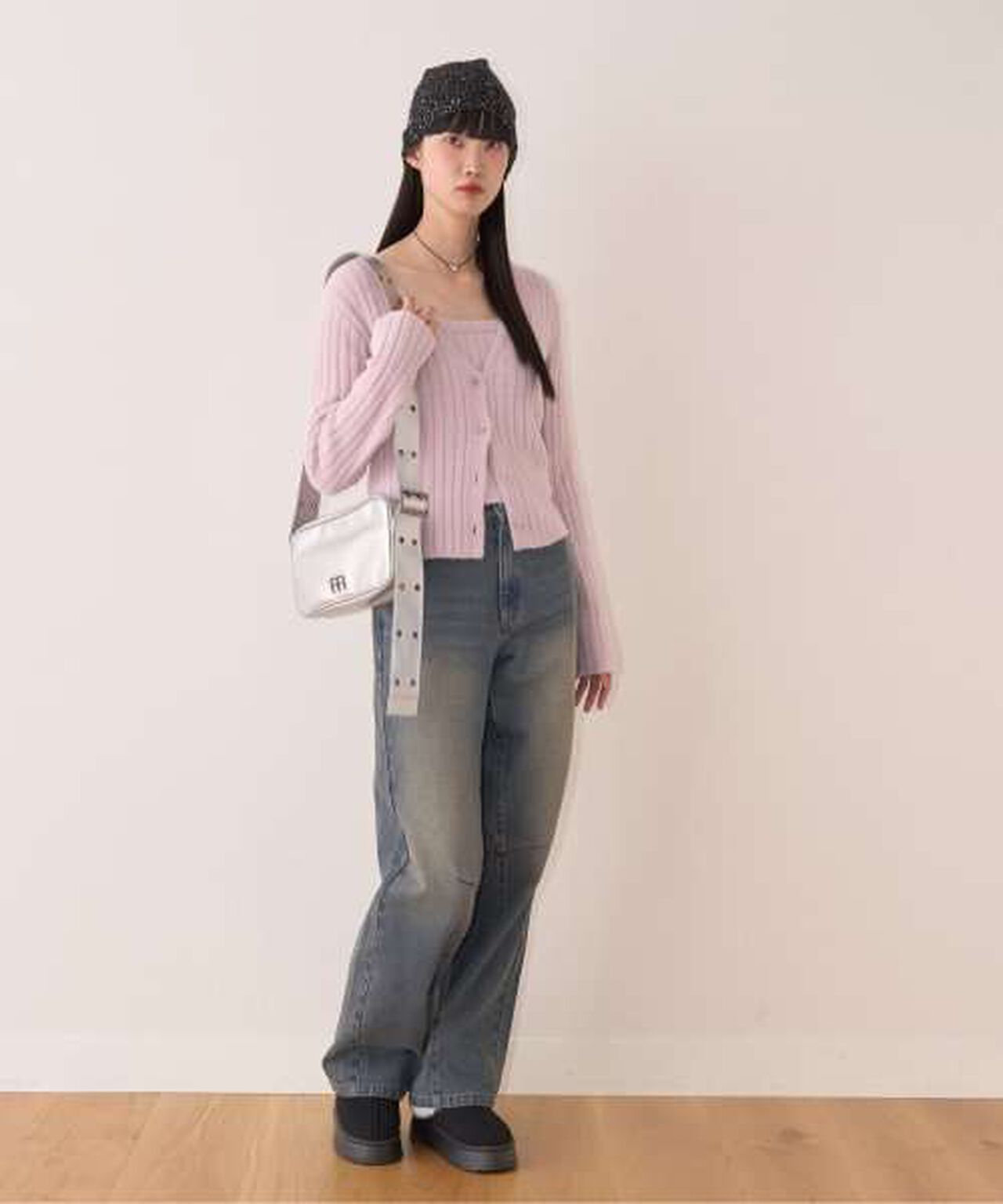 Curved Pants,Khaki, large image number 12