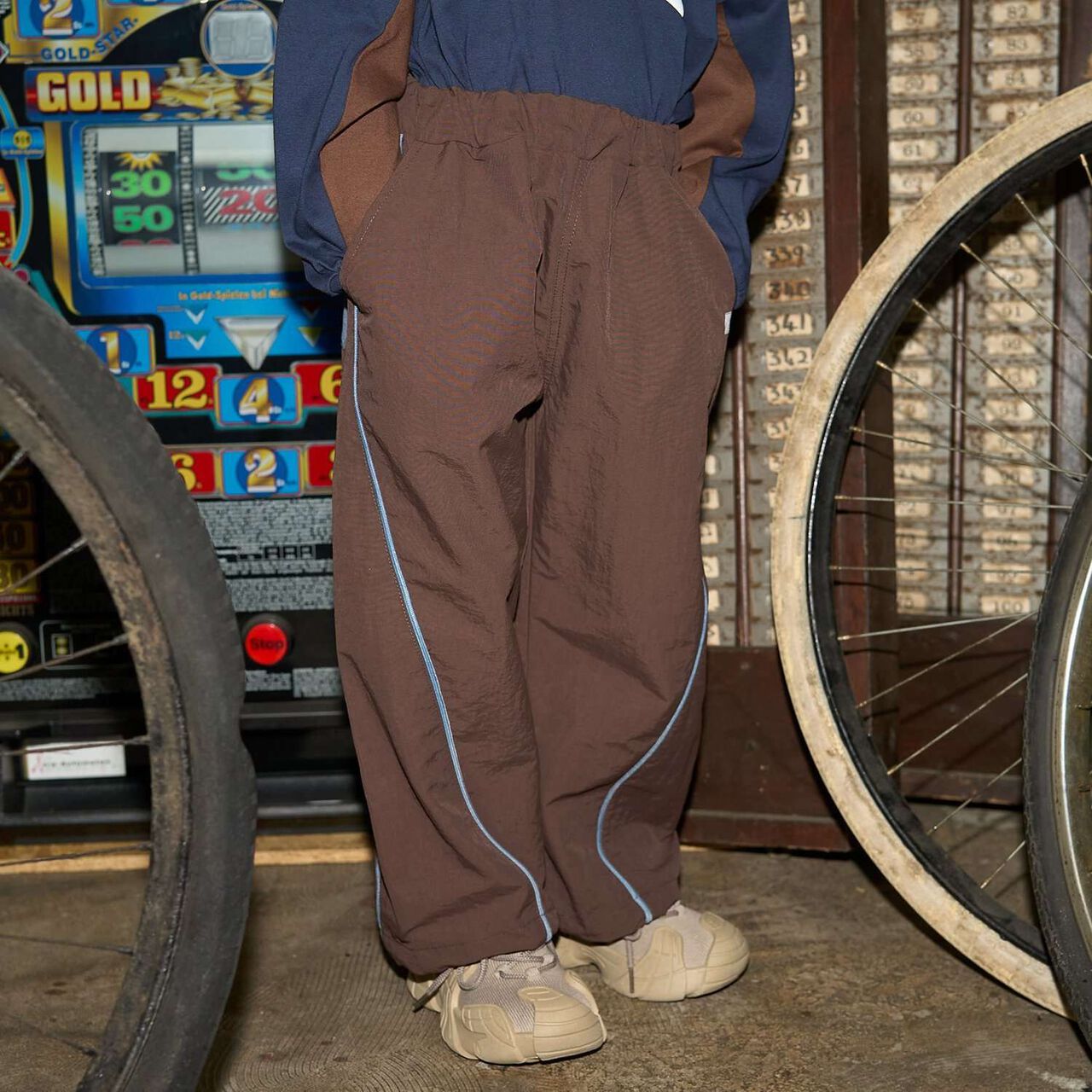 [MNCM] Side Line Wide Pants (Coordinatable Setup),Navy, large image number 20