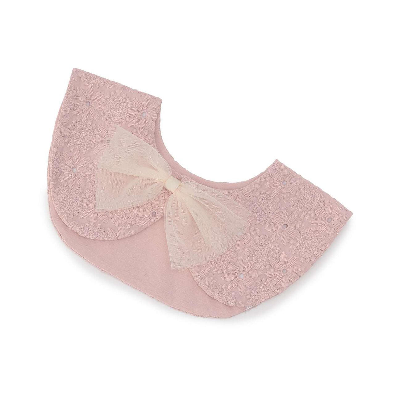 Tulle Ribbon Assortment Bib,Light pink, large image number 1