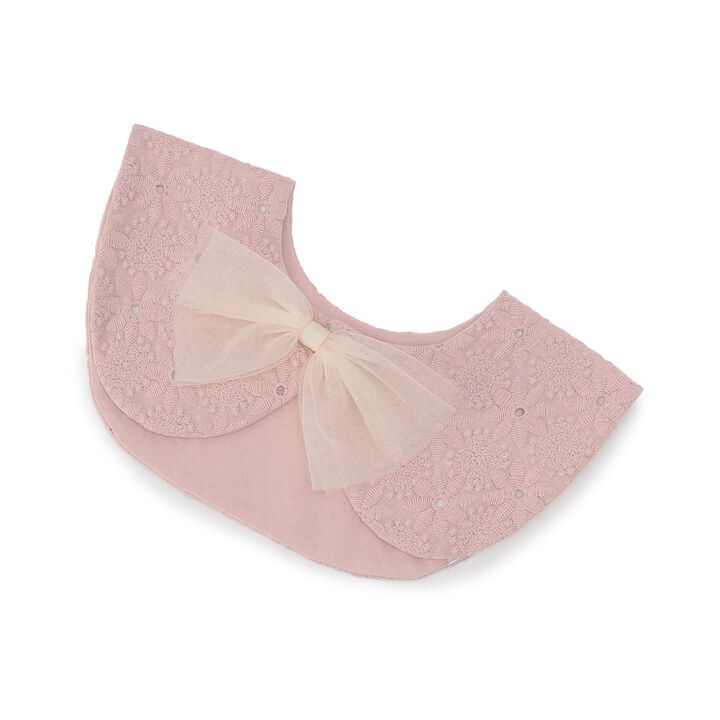 Tulle Ribbon Assortment Bib,Light pink, medium image number 1