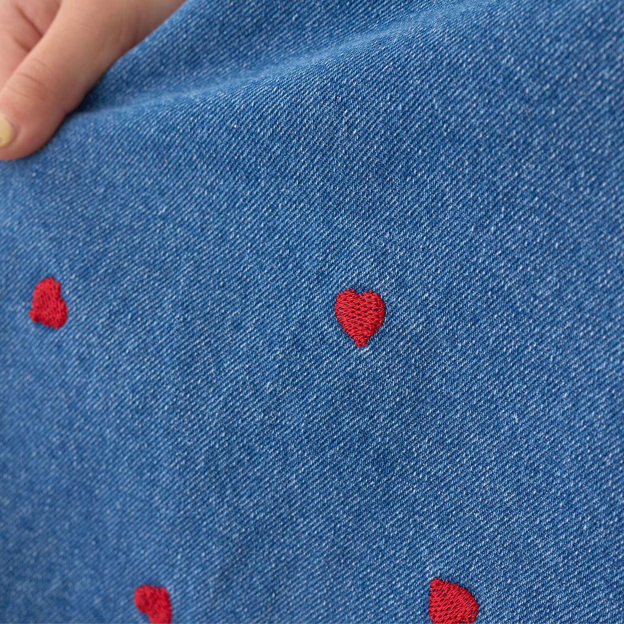 [Tomodeni] Assorted Embroidered All-Over Pattern Flare One-Piece Dress,Blue, large image number 16