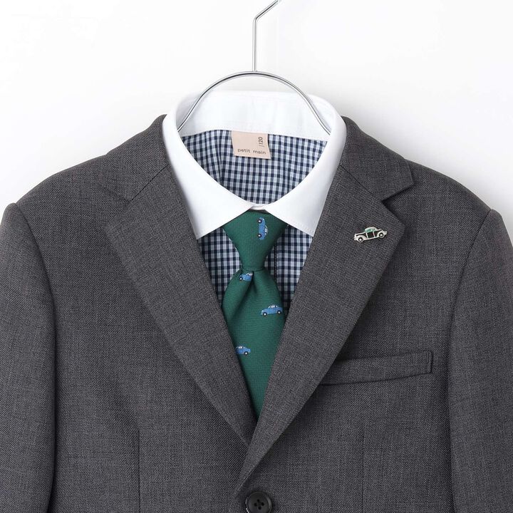 [Formal] Gray Jacket + Half Pants Set,Gray, medium image number 10