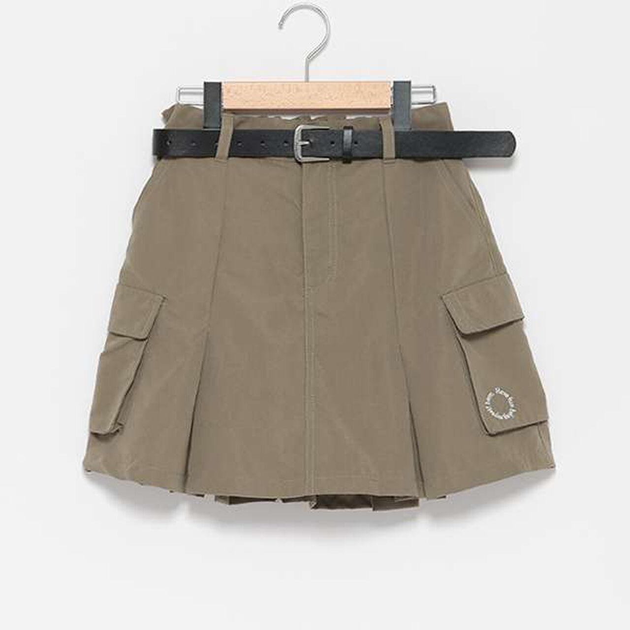 LTXC - Belted Cargo Box Skirt Shorts,Black, large image number 8