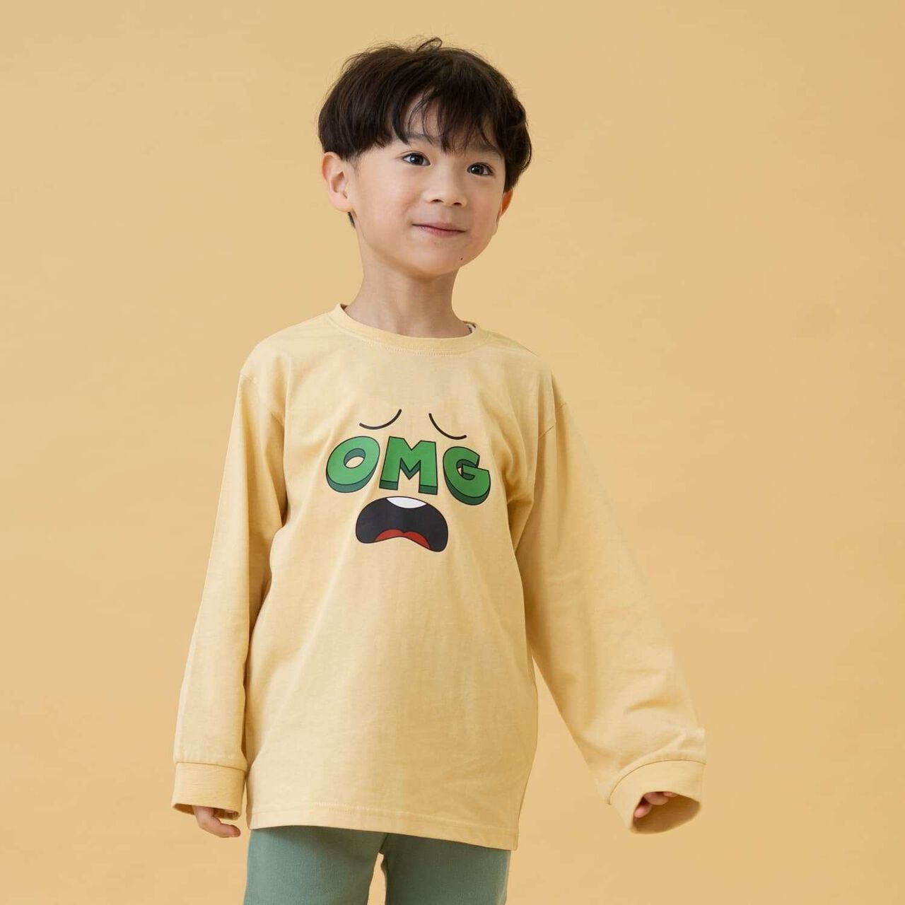 [365D] Cute OFUZAKE Long Sleeve T-Shirt,Sax blue, large image number 5