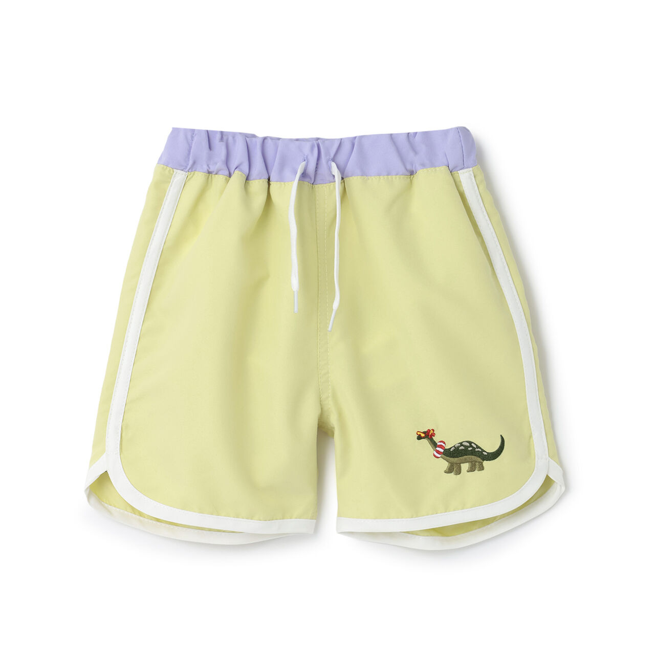 [SWIM] Embroidered Logo Swim Pants,Khaki, large image number 6