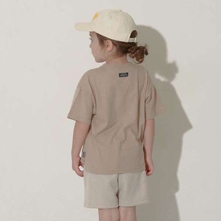 Non-Deforming Soft Cotton Hem Slit Simple Big T-Shirt,Charcoal gray, medium image number 19