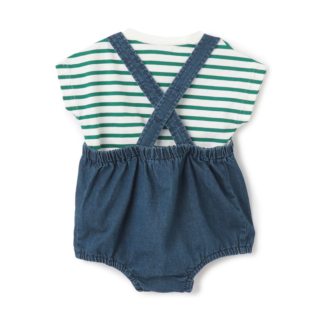 Overalls Outfit Set,Blue, large image number 3