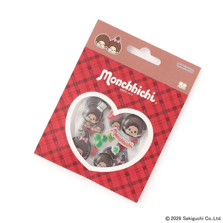 [Monchhichi] Puffy Stickers,, medium