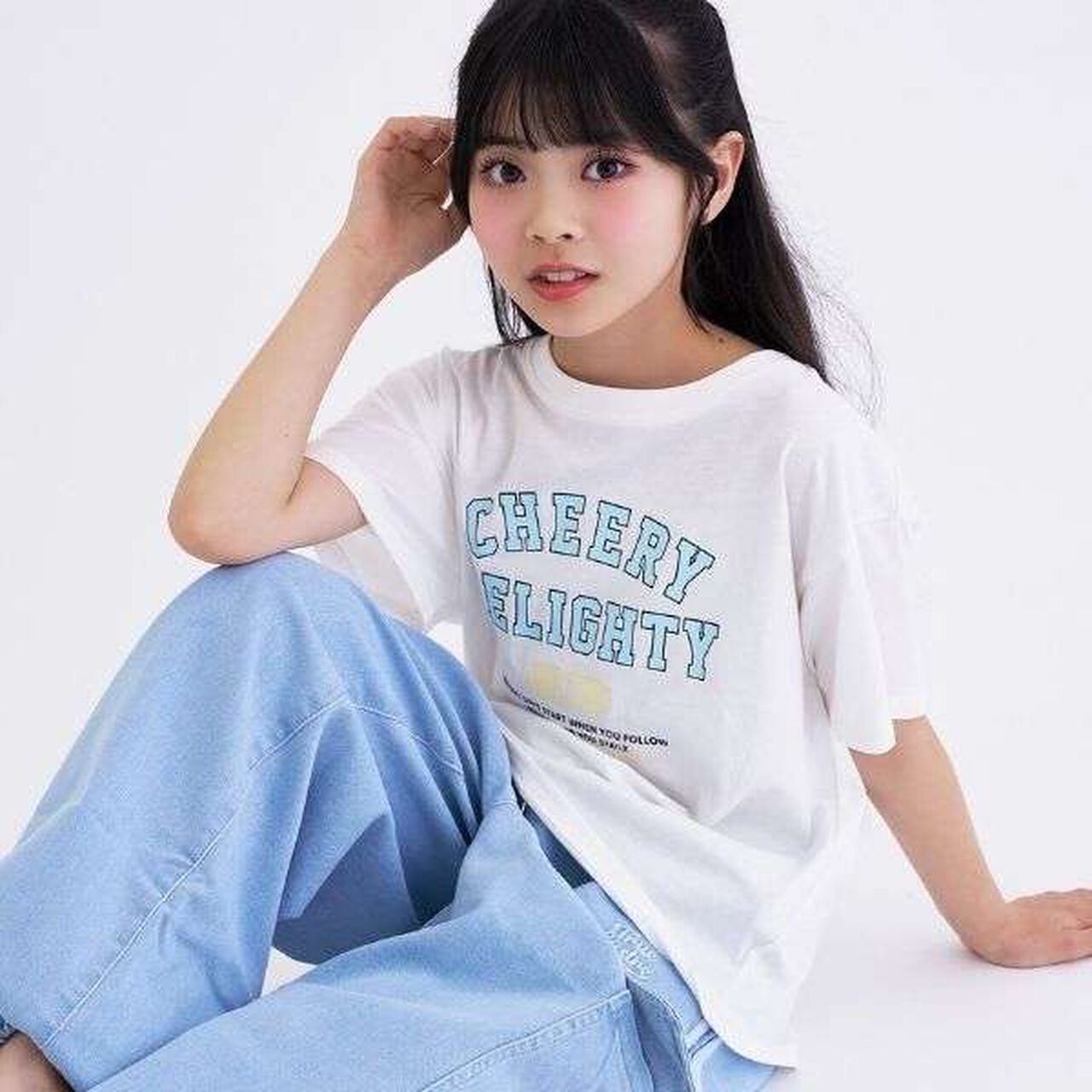 [Daily Price] 100% Cotton College Print Short Sleeve T-Shirt,Off white, large image number 6