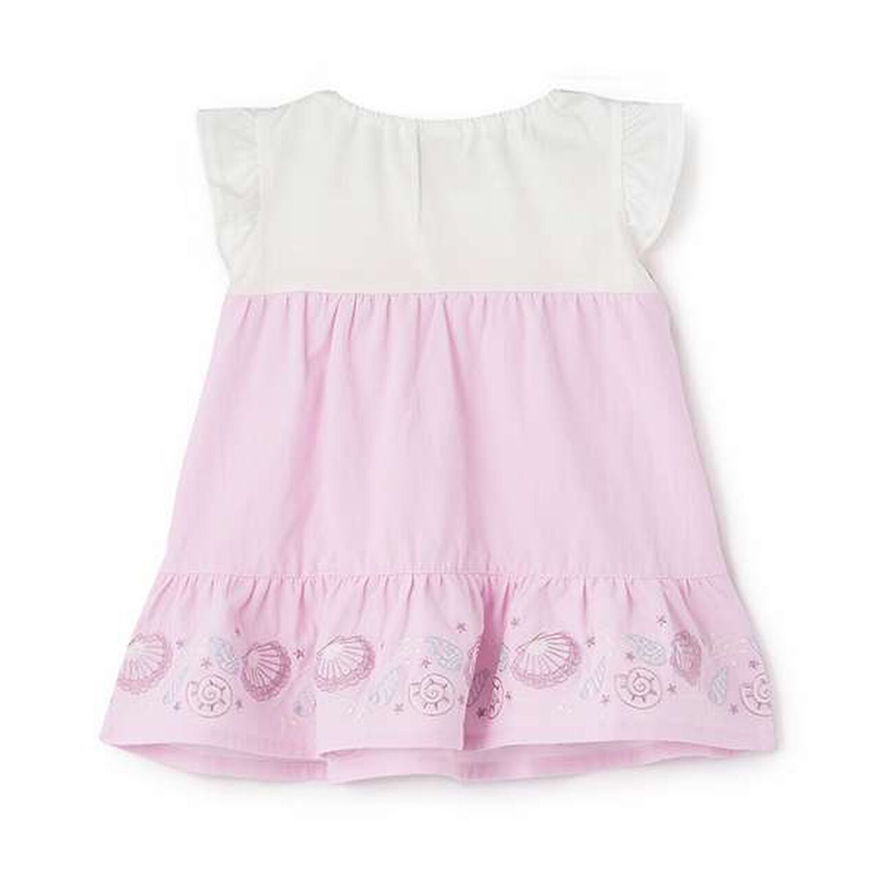 Shell Hem Embroidered Tunic,Pink, large image number 1