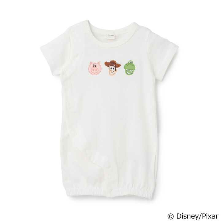 [Disney/Pixar] TOY STORY Appliqu&eacute; 2WAY Romper,Pearl white, medium image number 0