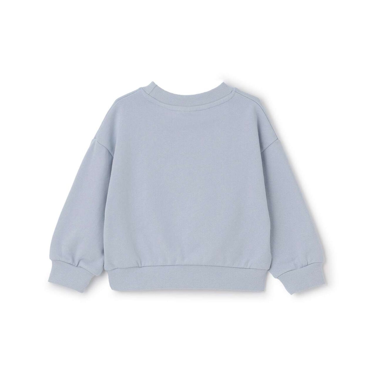 [DailyME] 100% Cotton Basic Sweatshirt,Sax blue, large image number 6