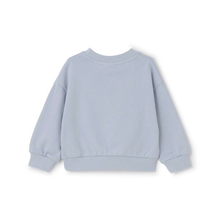 [DailyME] 100% Cotton Basic Sweatshirt,Sax blue, medium image number 6