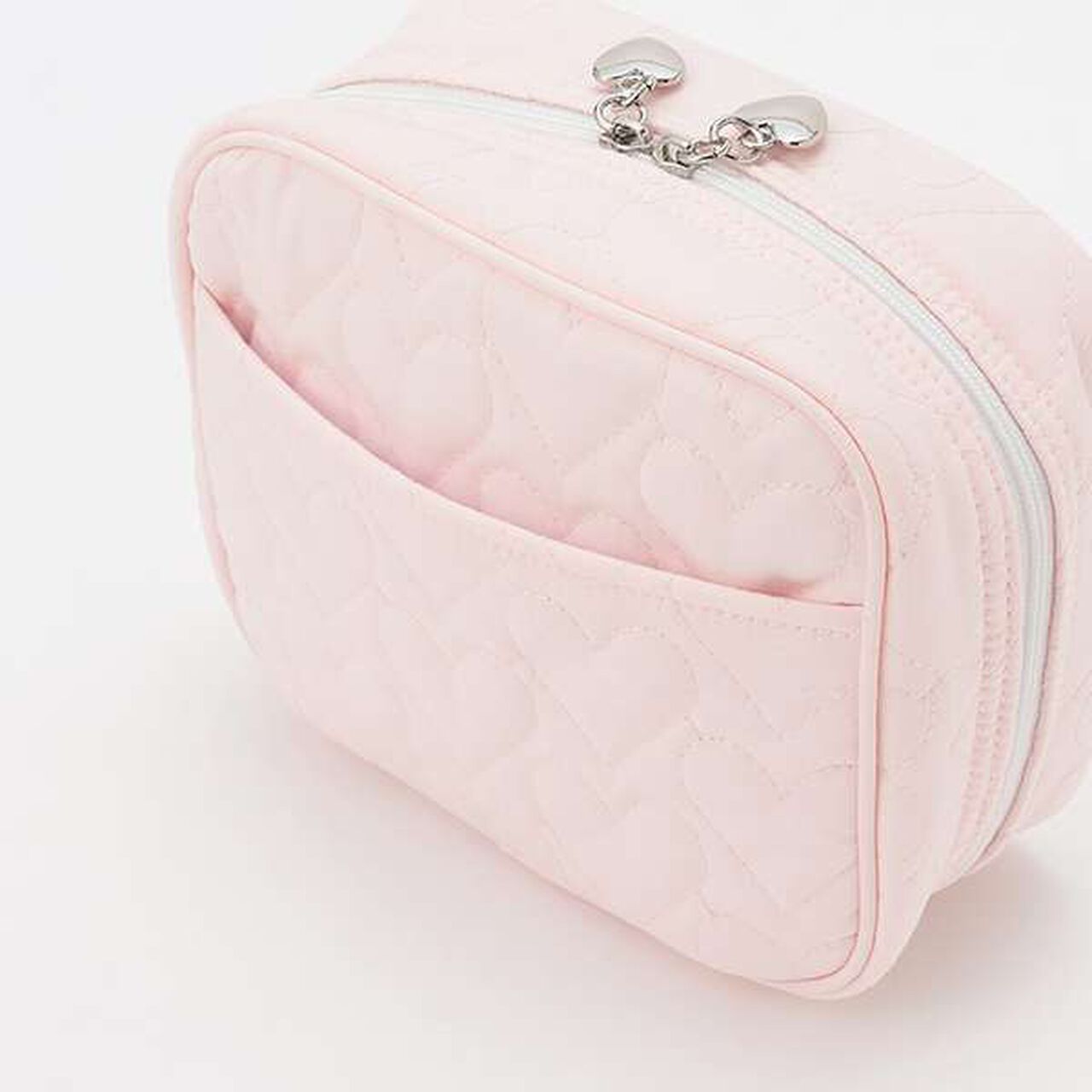 Rabbit Appliqu&eacute; Square Pouch,Light pink, large image number 4