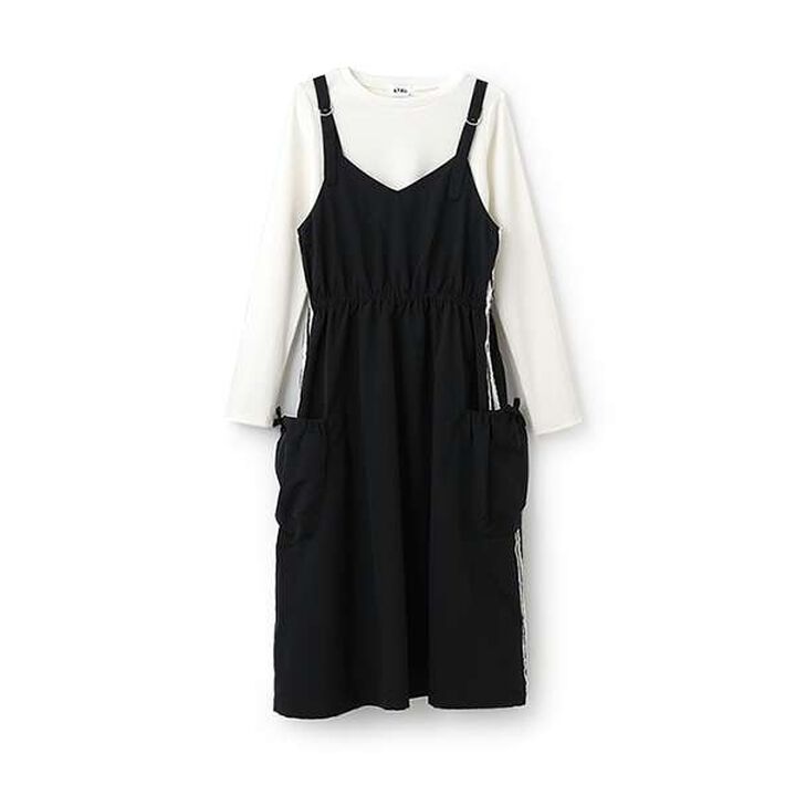 [LTXC] Line Jumper Skirt Inner Wear Set,Black, medium image number 7