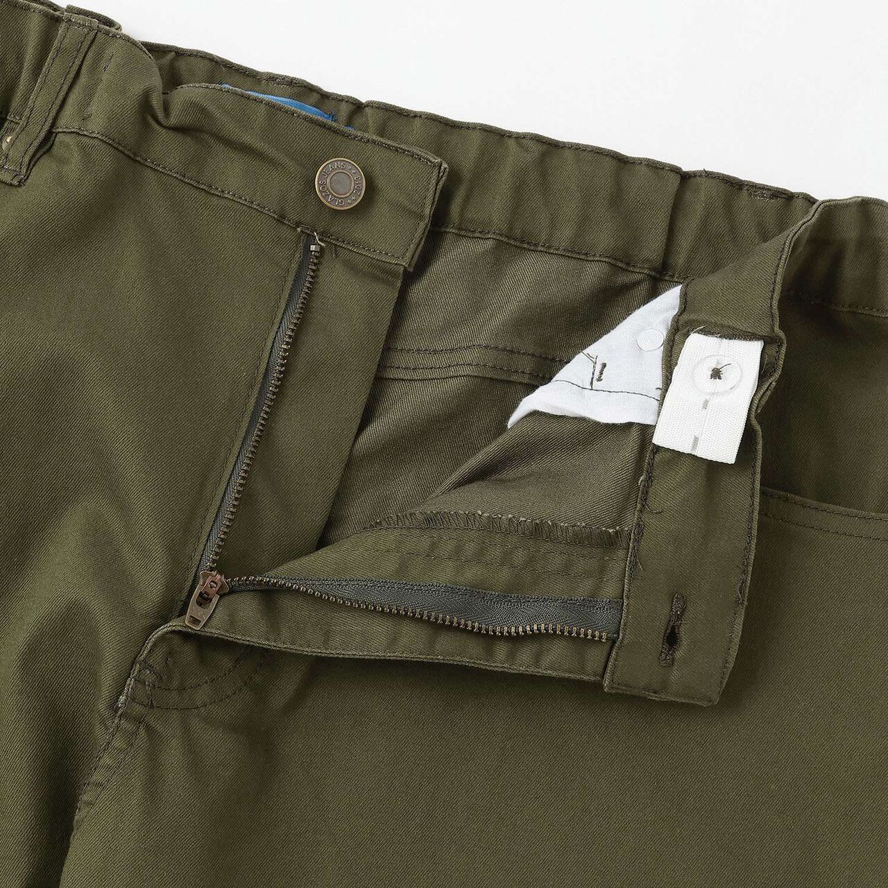 Cotton-Poly Stretch Twill Slim Pants,Khaki, large image number 4