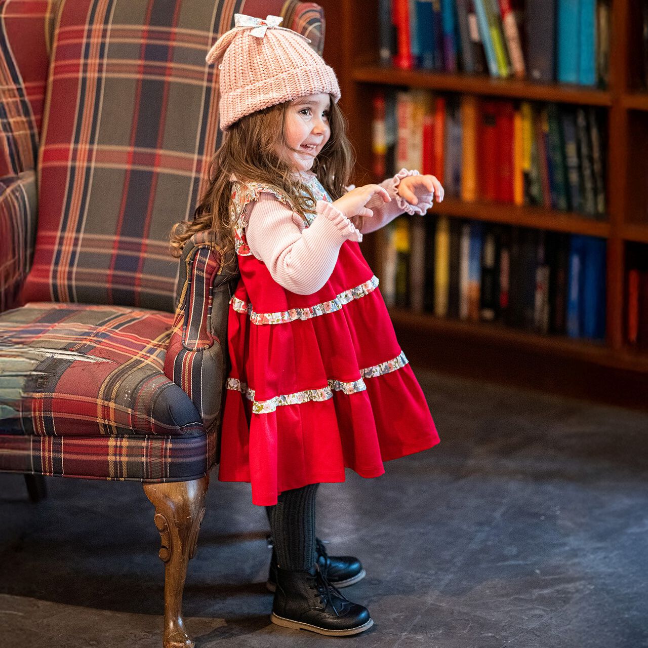 Bunny Ear Beanie,Pink, large image number 9