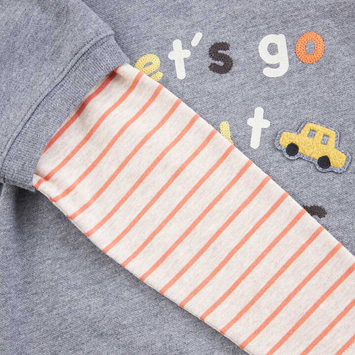 KPBOY Car Motif Fleece Sweatshirt (0 to 0),Navy, medium image number 8