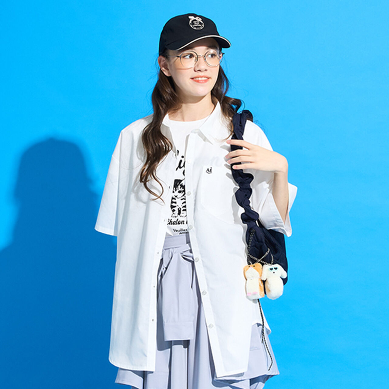 [New Colors Added Due to Popular Demand] [AMI] 5-Minute Sleeve Big Shirt x Compact T-Shirt,Off white, large image number 0