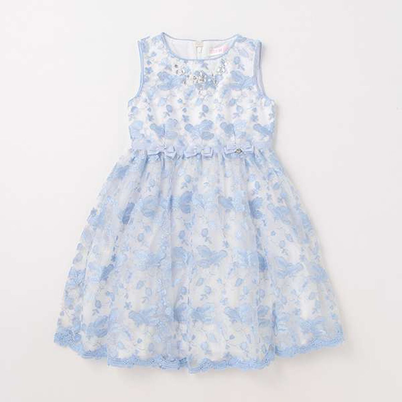 Floral Embroidery Lace One-Piece Dress,Light pink, large image number 11