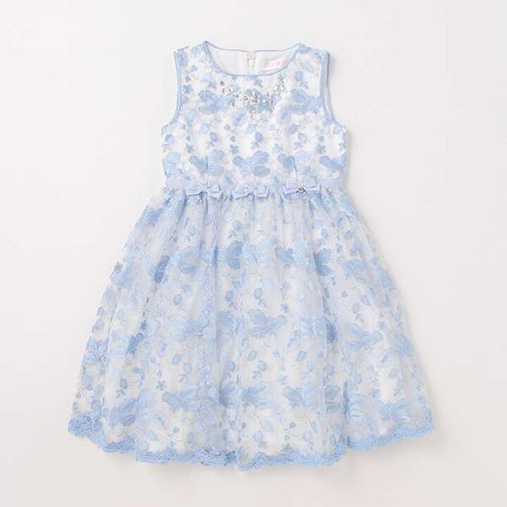 Floral Embroidery Lace One-Piece Dress,Light pink, medium image number 11