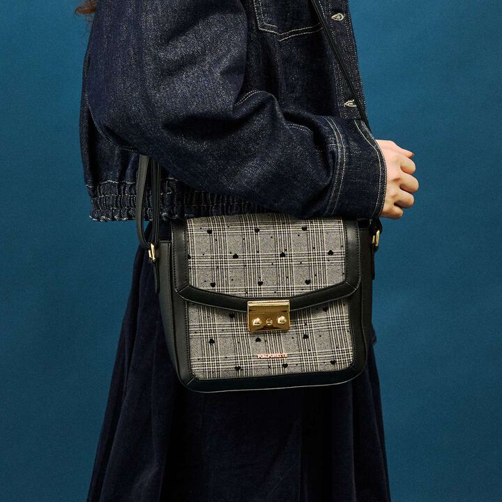 Mini Shoulder Bag with Charm,, medium