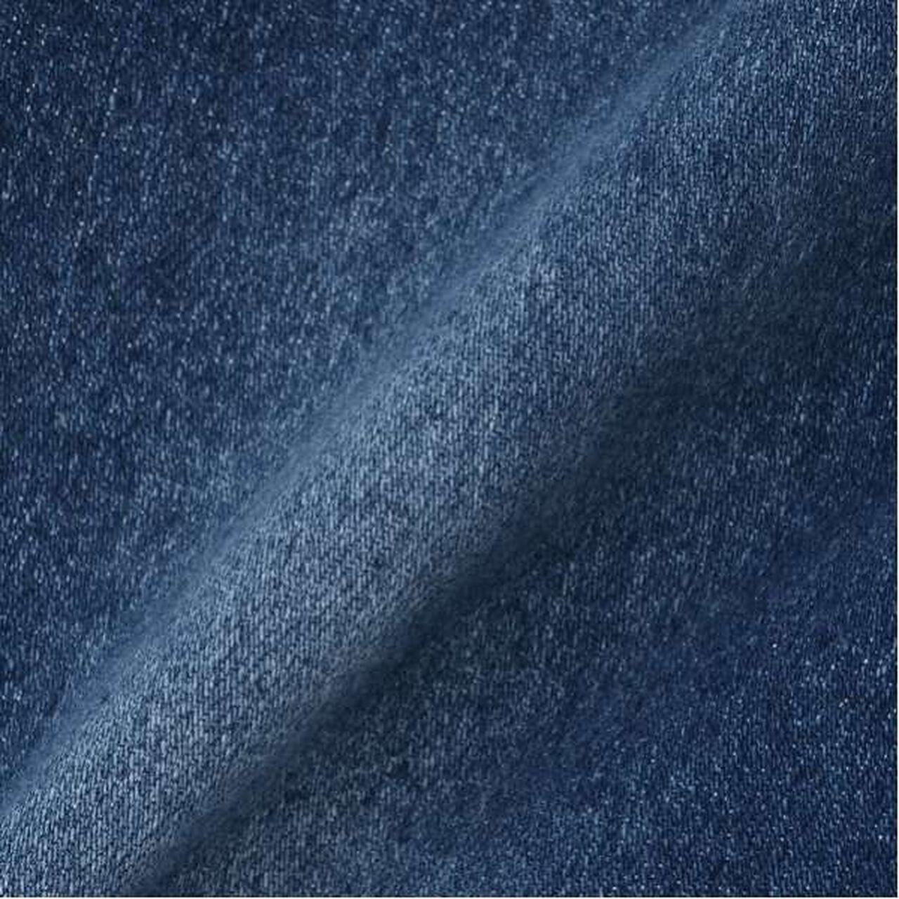 Wool Lined Denim Straight Pants,Blue, large image number 4