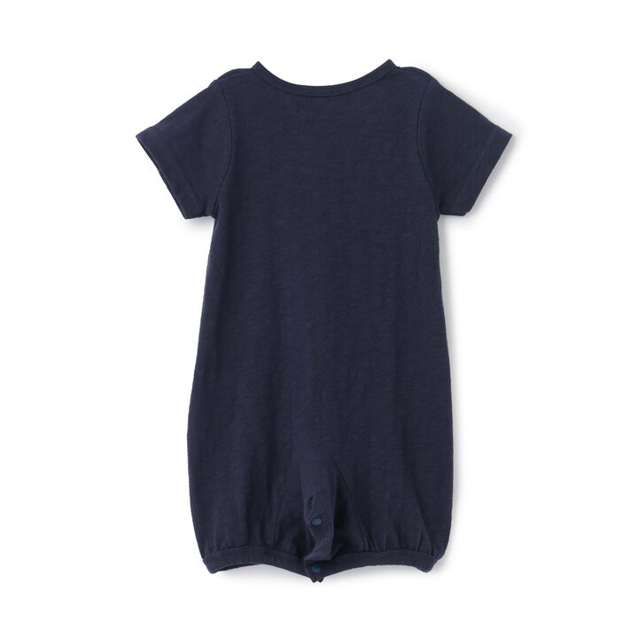 2WAY Embroidered Sea Creatures Romper,Pearl white, medium image number 1