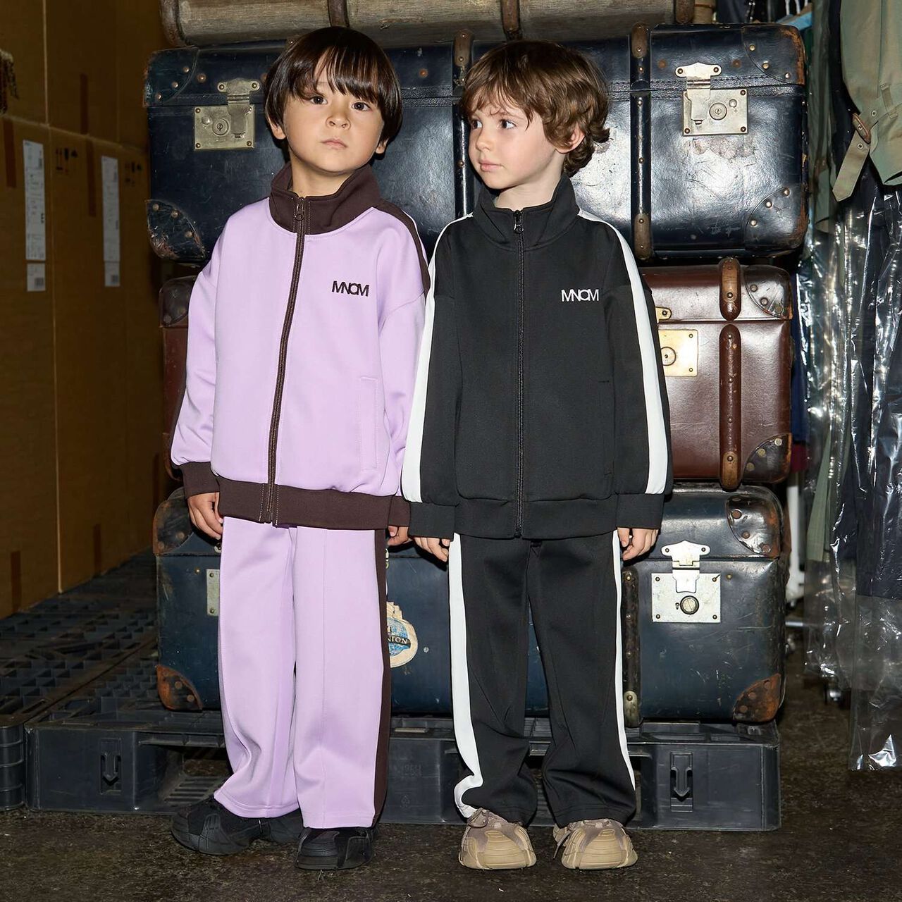 [MNCM] Coordinatable Setup Track Pants,Green, large image number 38