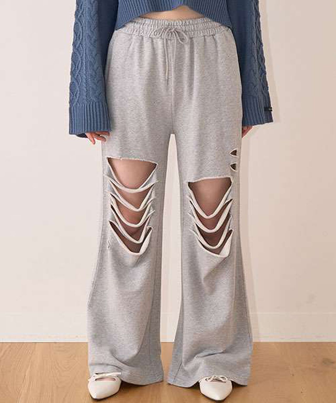 Damage Sweatpants,Charcoal gray, large image number 19