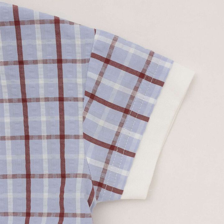 [Fujimoto Miki Collaboration] Boys Checkered Outfit Set,Pearl white, medium image number 10
