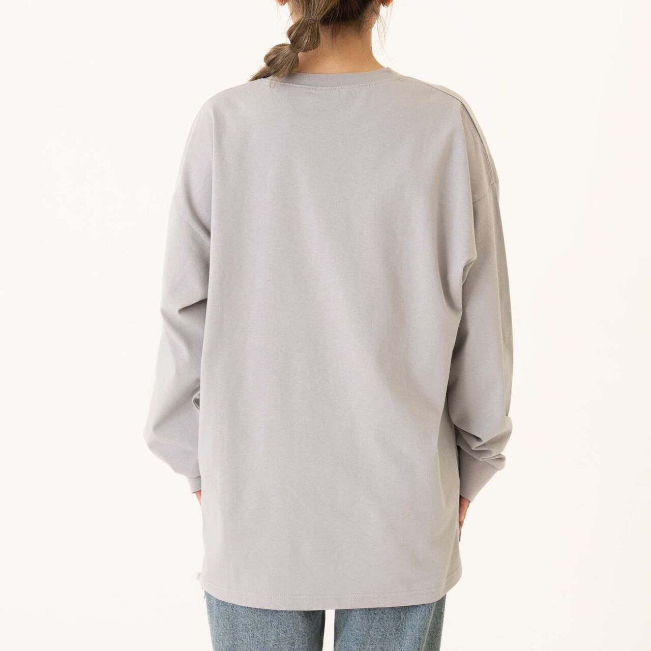 [Parent-Child Matching] [DAD] OFUZAKE Street Long Sleeve T-Shirt,Light gray, large image number 18