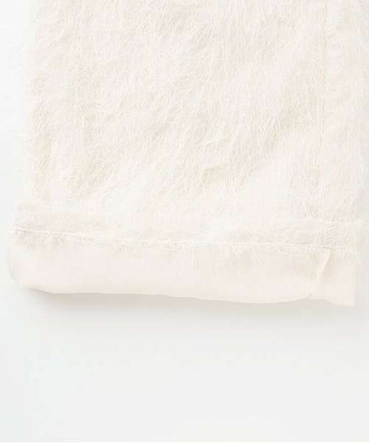 Fringe Semi-Wide Pants,Off white, medium image number 2