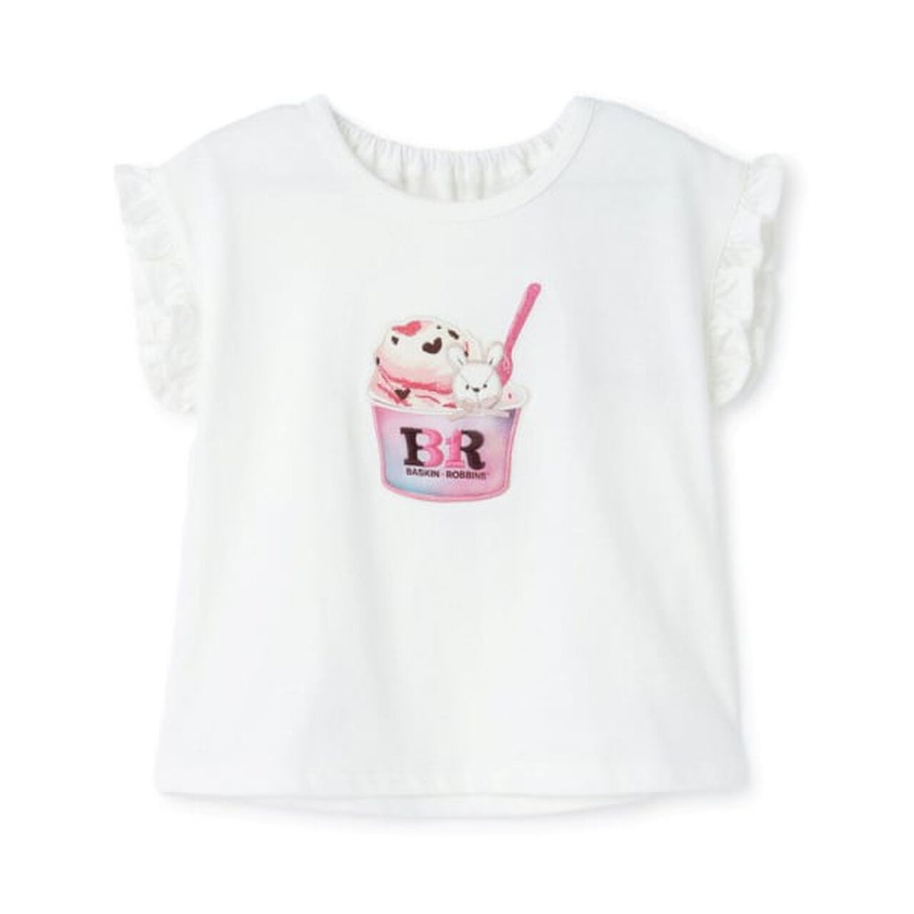 [31 Ice Cream] Cool Sensation Graphic Short Sleeve T-Shirt,Dark red, large image number 15