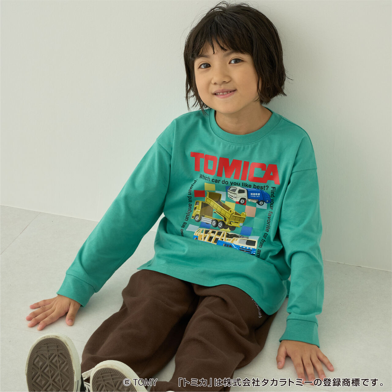 [TOMICA] 混款印花T恤 [兒童服裝] [童裝] [男童],綠色, large image number 6