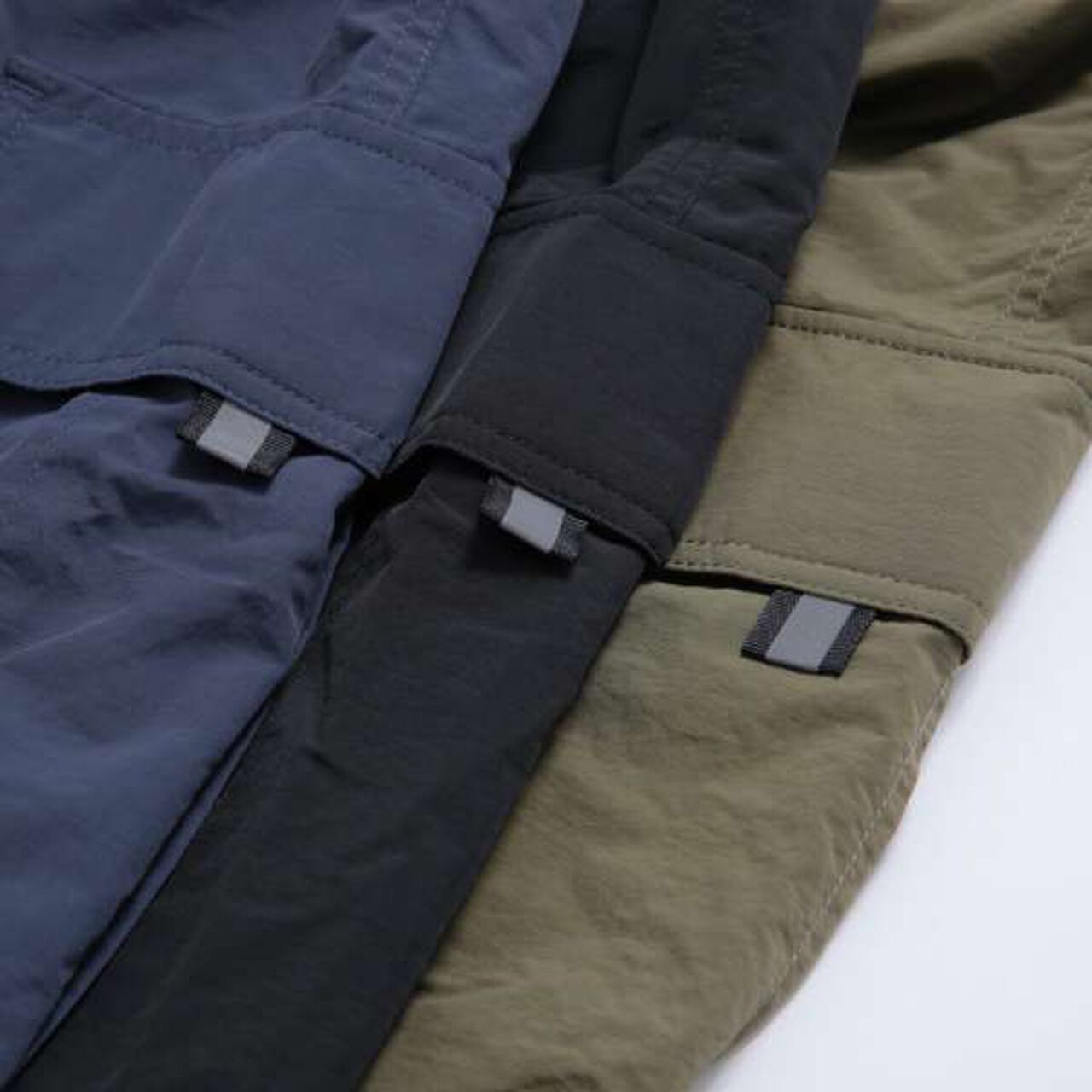 Warm Nylon Fleece Lined Cargo Pants,Navy, large image number 4