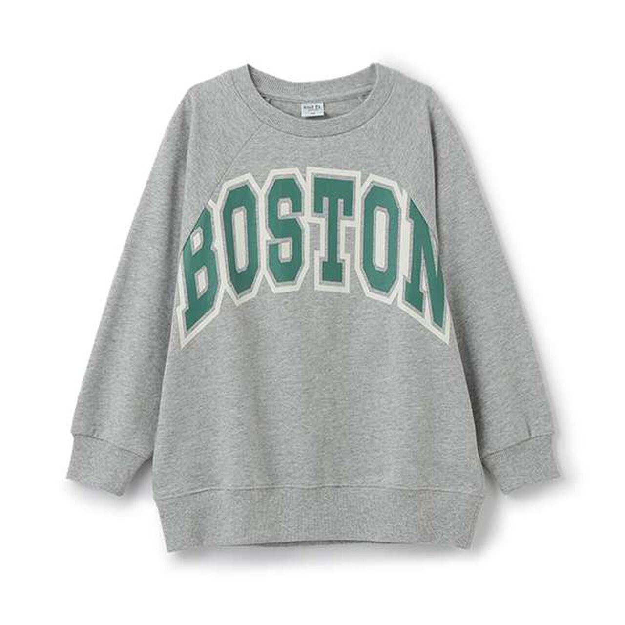 [Link] College Logo Raglan Sleeve Sweatshirt,Gray, large image number 0