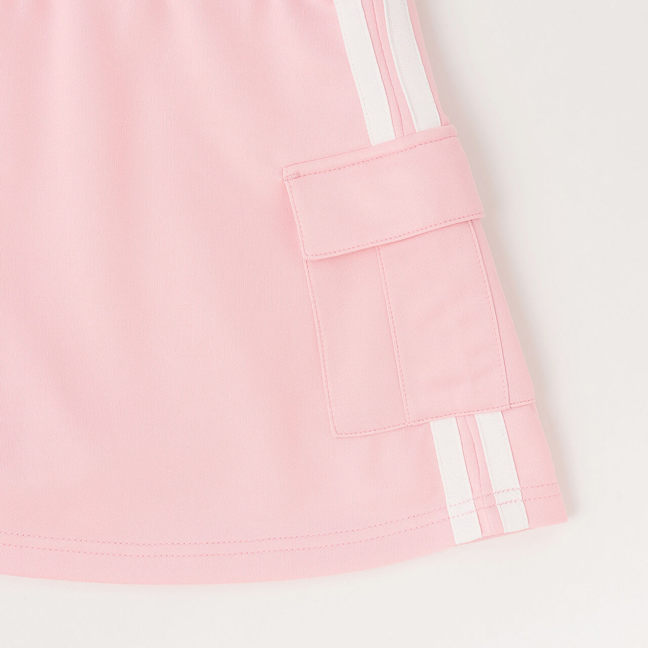 [Cool Touch] Striped Short-Sleeve Hoodie Outfit Set,Red, large image number 14